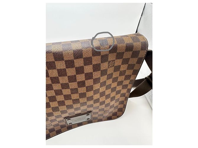 Borsa a Tracolla Louis Vuitton Damier Ebene Greenwich Marrone - vista 20