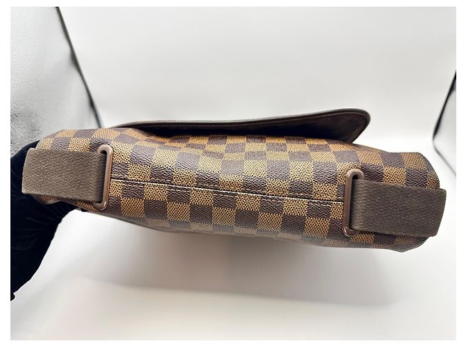 Borsa a Tracolla Louis Vuitton Damier Ebene Greenwich Marrone - vista 3