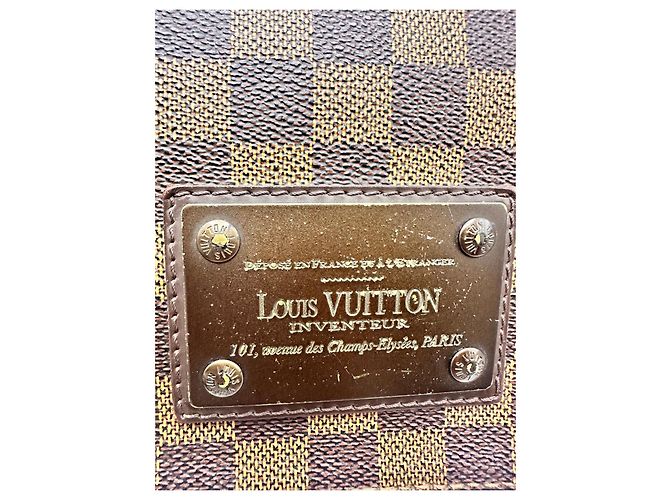Borsa a Tracolla Louis Vuitton Damier Ebene Greenwich Marrone - vista 4