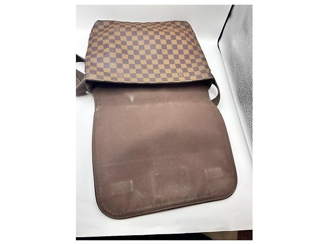 Borsa a Tracolla Louis Vuitton Damier Ebene Greenwich Marrone - vista 9