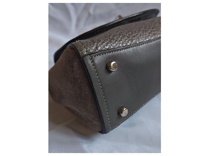 Borsa a tracolla Coach in pelle grigia Grigio - vista 10