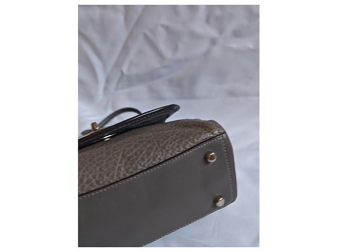 Borsa a tracolla Coach in pelle grigia Grigio - vista 9