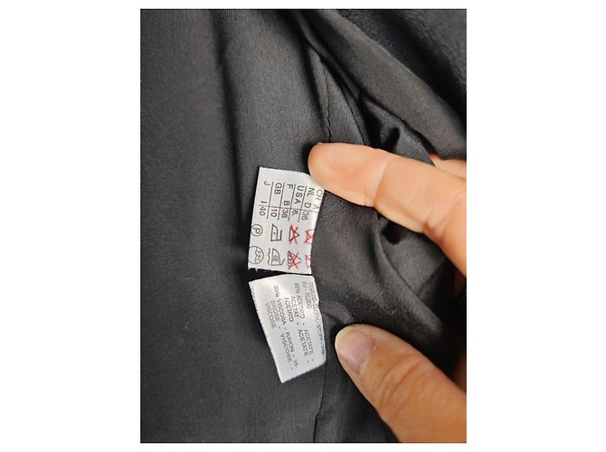 Max Mara Schwarzer Blazer mit Perlmuttknöpfen - Ansicht 13