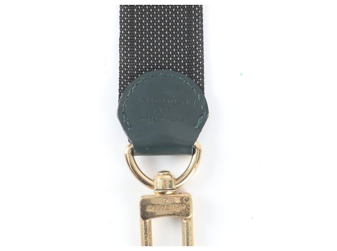 Tracolla Louis Vuitton Satellite in pelle e nylon Marrone Verde - vista 5
