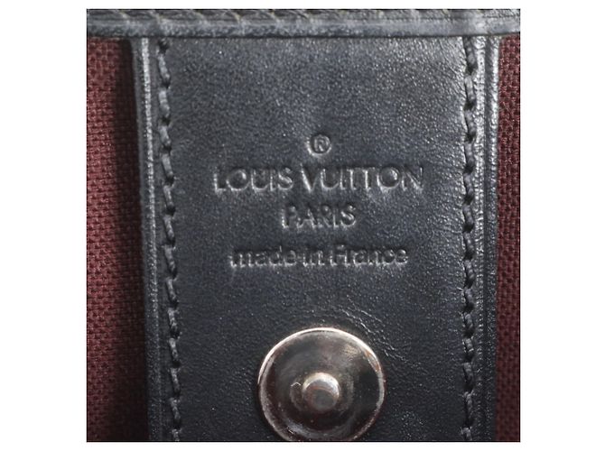 Borsa Tote Louis Vuitton Monogram Macassar Davis Marrone Nero - vista 8