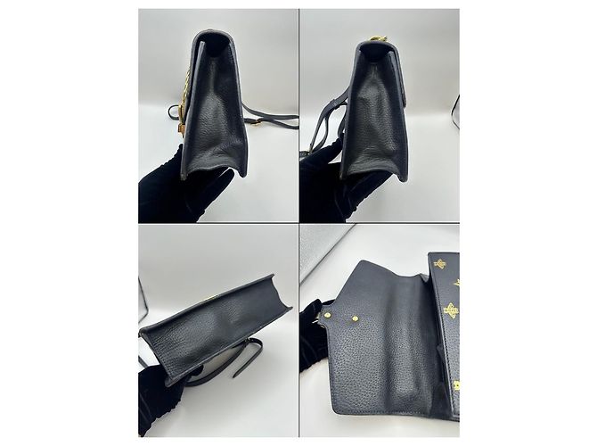 Borsa a tracolla Gucci Sylvie Bee and Star Nero - vista 4