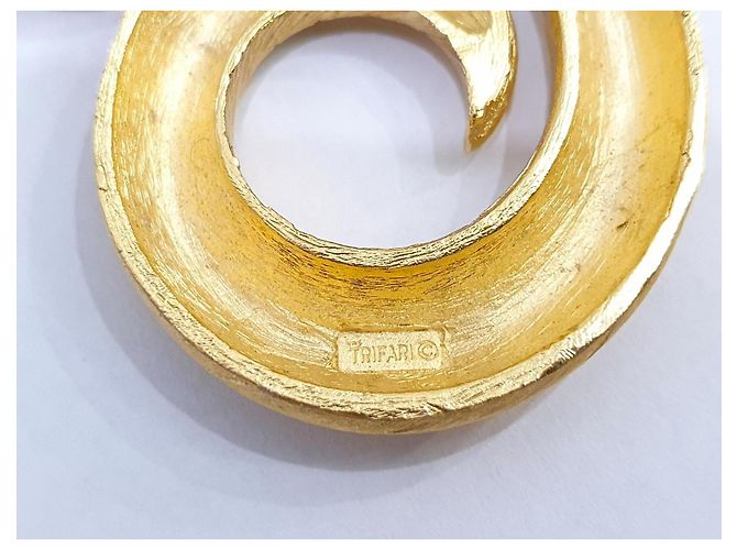 Autre Marque Collana Swirl Trifari placcata oro 18kt D'oro - vista 11