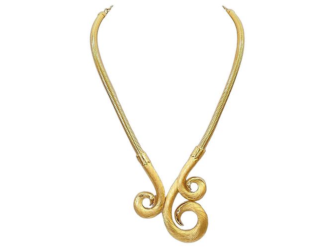 Autre Marque Collana Swirl Trifari placcata oro 18kt D'oro - vista 2