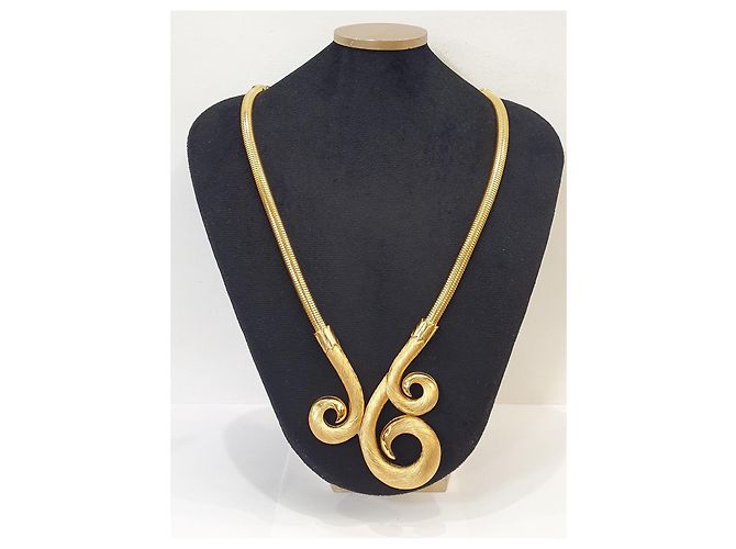 Autre Marque Collana Swirl Trifari placcata oro 18kt D'oro - vista 3