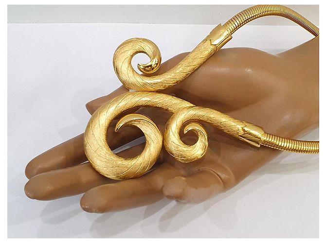Autre Marque Collana Swirl Trifari placcata oro 18kt D'oro - vista 5