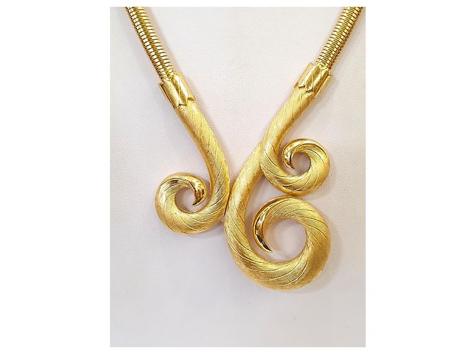 Autre Marque Collana Swirl Trifari placcata oro 18kt D'oro - vista 6
