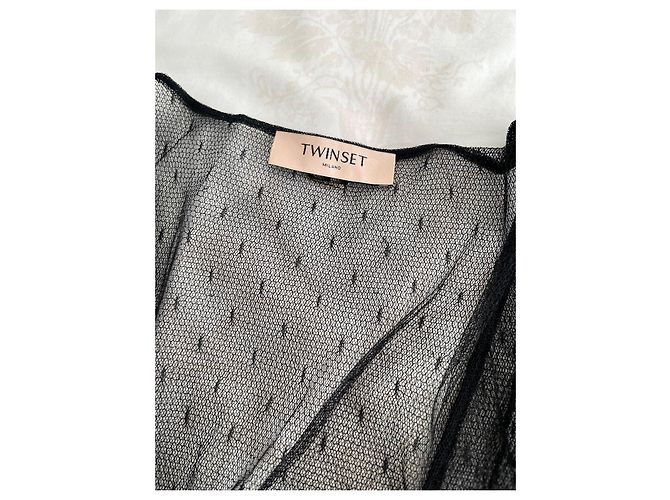 Autre Marque Transparentes schwarzes Spitzenkleid - Ansicht 2