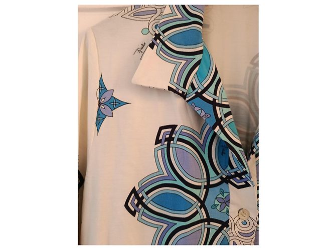 Polo Emilio Pucci Negro Blanco Azul Gris Azul claro - vista 5