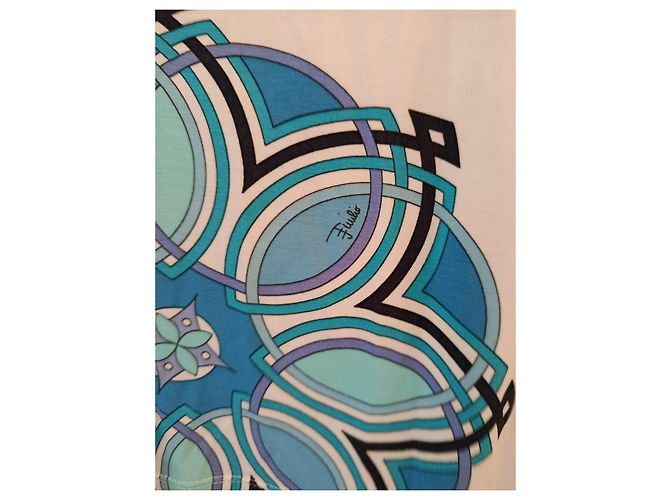 Polo Emilio Pucci Negro Blanco Azul Gris Azul claro - vista 6