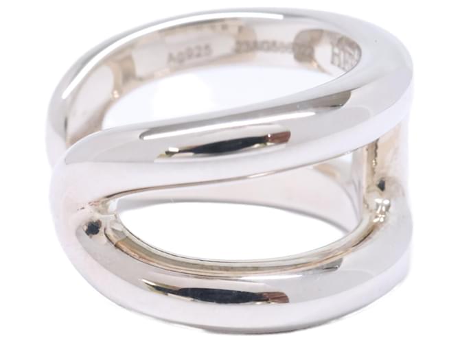 Ring Anello Hermès Osmos PM in argento - vista 4