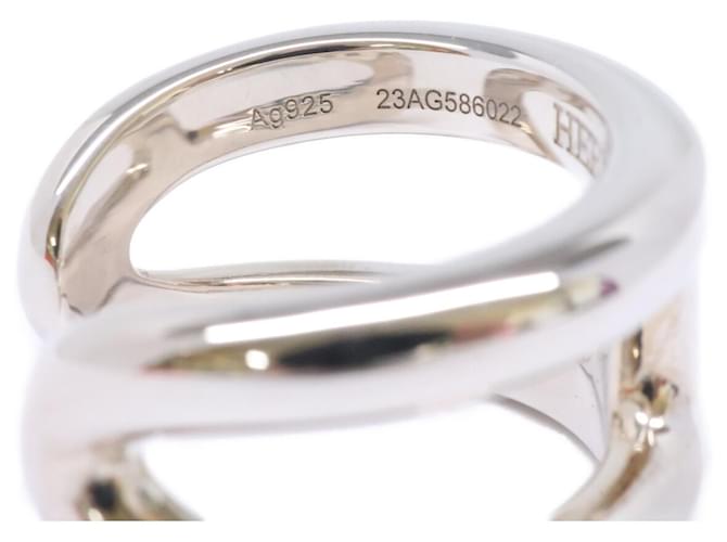 Ring Anello Hermès Osmos PM in argento - vista 7