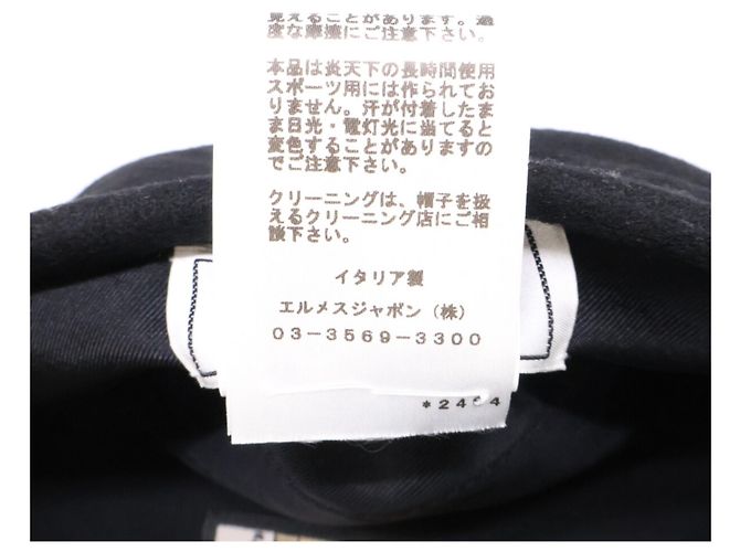 Hermès Basco in cashmere Hermes Saint-Honoré Nero - vista 9