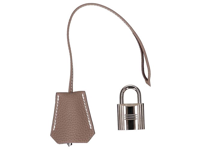 Hermès Borsa a tracolla Hermes Togo Etoupe Gray Taupe - vista 10