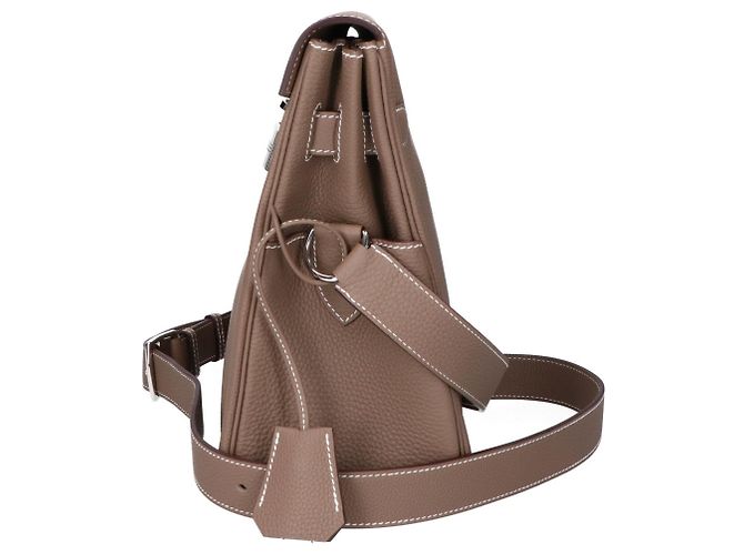 Hermès Borsa a tracolla Hermes Togo Etoupe Gray Taupe - vista 2