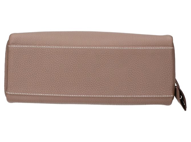Hermès Borsa a tracolla Hermes Togo Etoupe Gray Taupe - vista 5