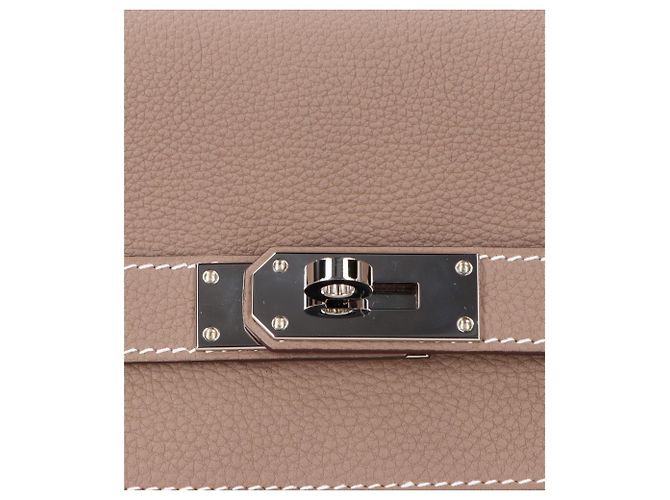 Hermès Borsa a tracolla Hermes Togo Etoupe Gray Taupe - vista 9