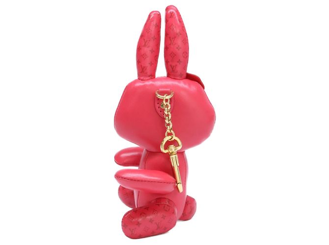 Portachiavi in pelle rosa Louis Vuitton - vista 6