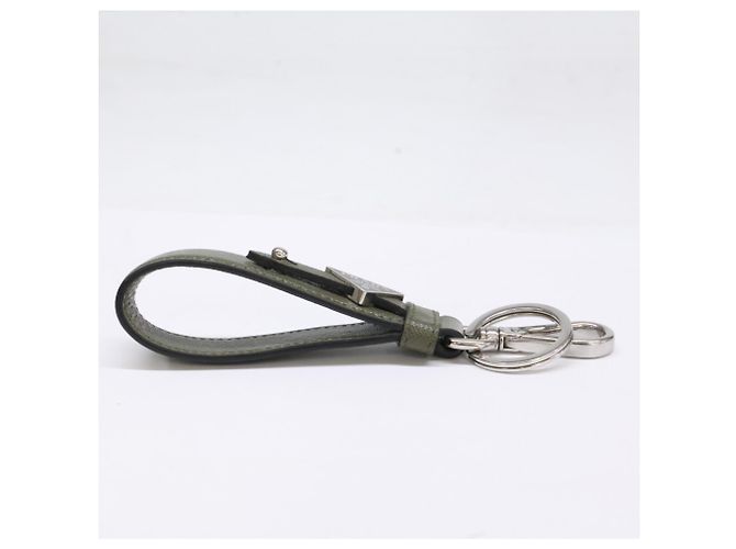 Prada Saffiano Leather Keyring Green - view 2