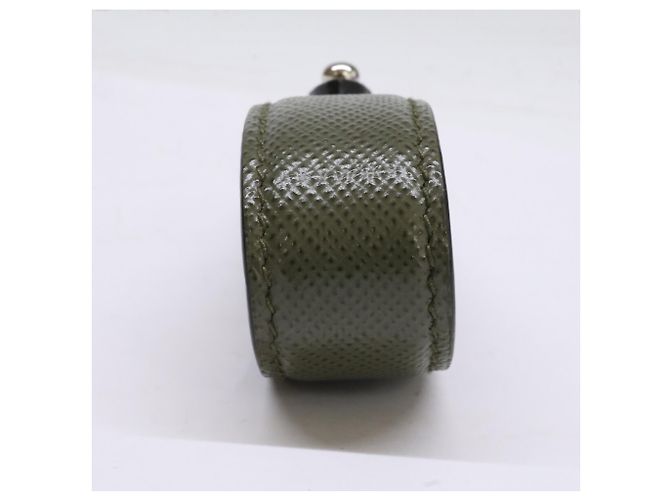 Prada Saffiano Leather Keyring Green - view 5