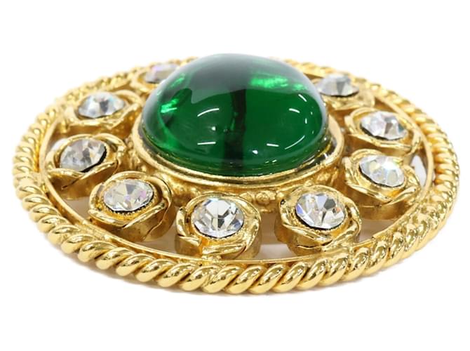 Spilla Cerchio Chanel Gripoix D'oro - vista 5