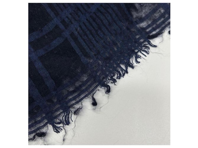 Hermès Hermes Navy Kaschmir x Seide Karostola Marineblau - Ansicht 8