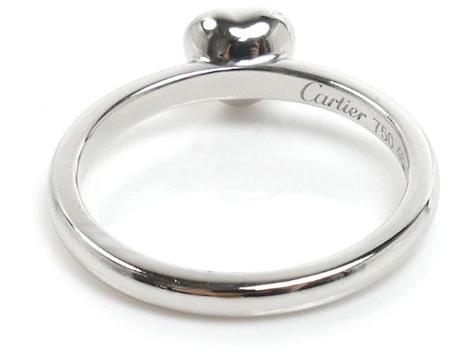 Anello Cartier Cuore in Oro Bianco 18K e Diamanti - vista 4
