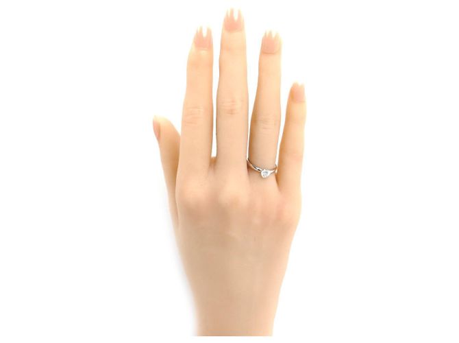 Anello Cartier Cuore in Oro Bianco 18K e Diamanti - vista 7
