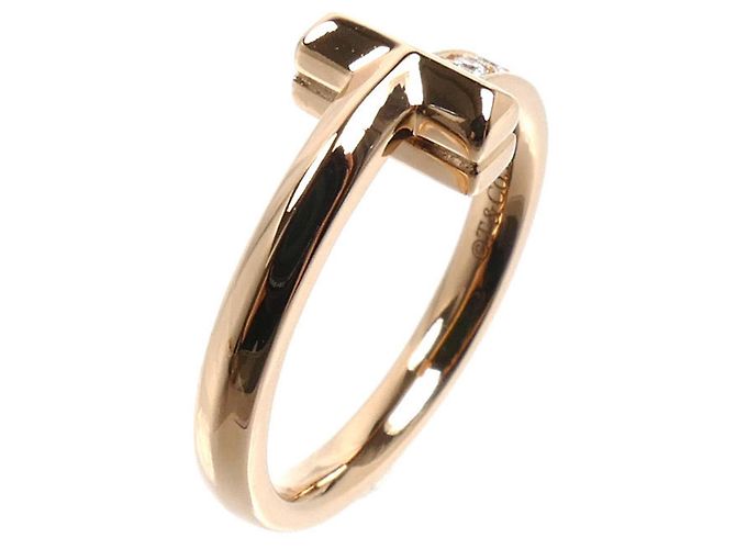 Anello Tiffany & Co. T One in oro rosa 18K con diamante - vista 2