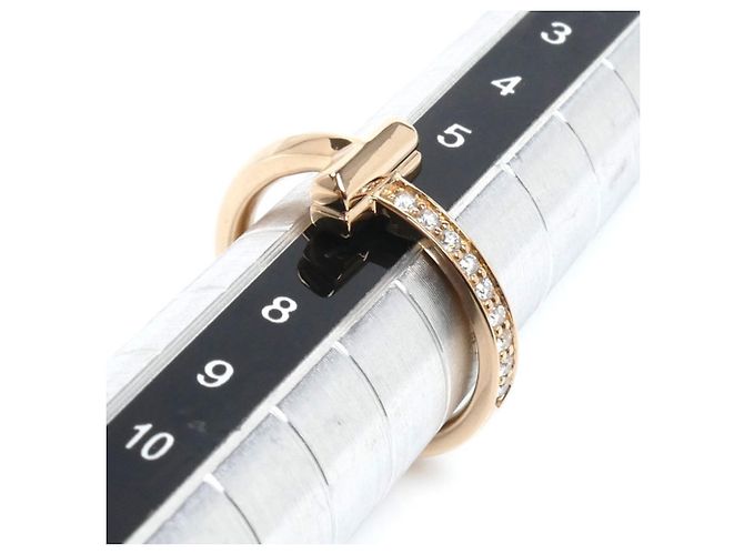 Anello Tiffany & Co. T One in oro rosa 18K con diamante - vista 6