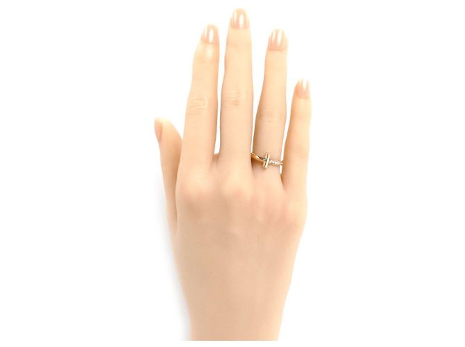 Anello Tiffany & Co. T One in oro rosa 18K con diamante - vista 7