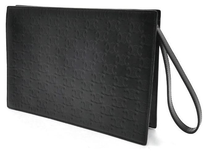 Céline Borsa a pochette Celine Triomphe in Nero - vista 2