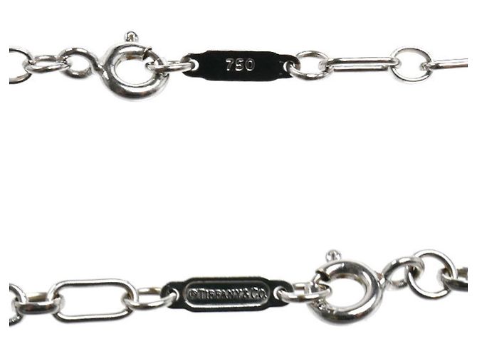 Collana lunga a catena Tiffany & Co. in oro bianco 18K - vista 3