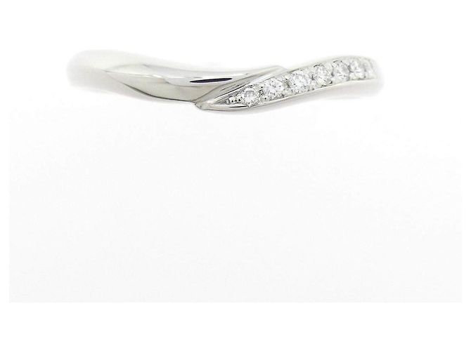 Autre Marque Pt900 Diamantring Silber - Ansicht 2