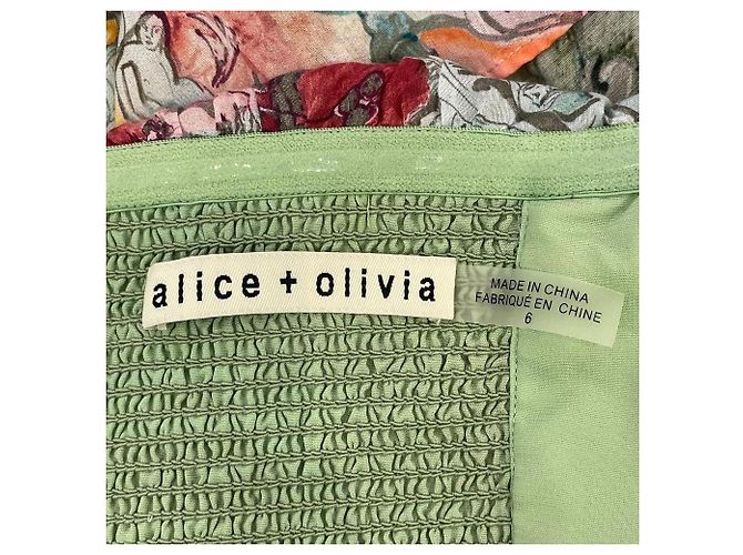 Autre Marque abito a spalle scoperte in misto seta alice+olivia Multicolore - vista 13