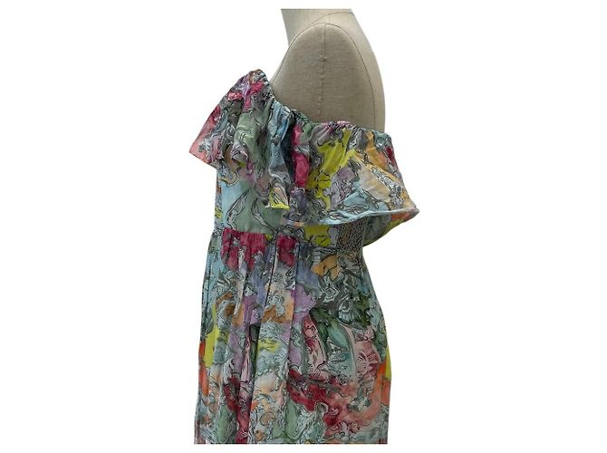 Autre Marque abito a spalle scoperte in misto seta alice+olivia Multicolore - vista 5