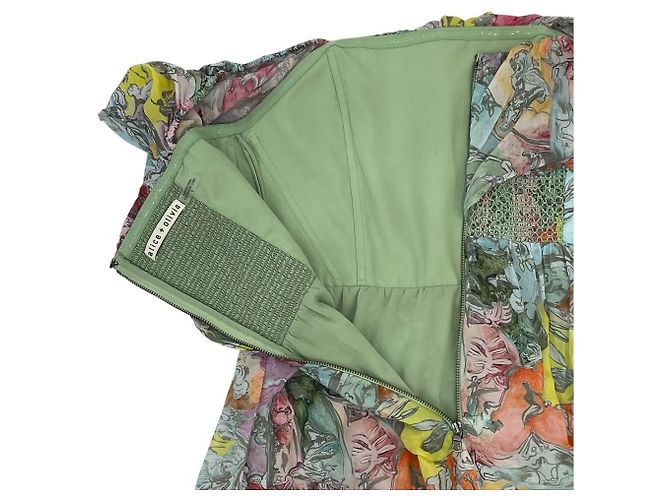 Autre Marque abito a spalle scoperte in misto seta alice+olivia Multicolore - vista 8
