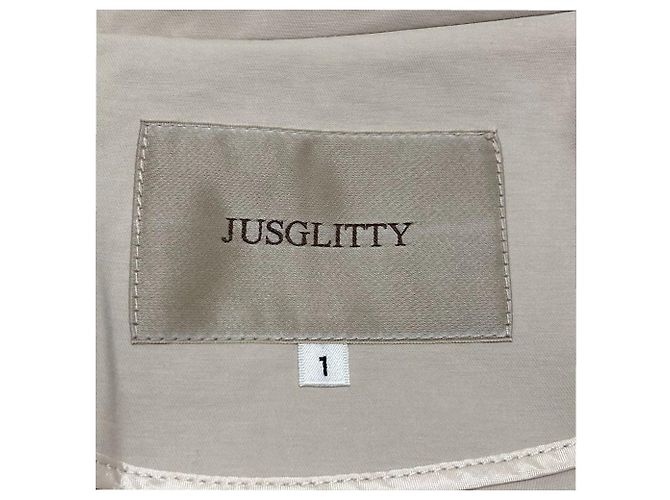 Autre Marque Gabardina larga repelente al agua Jusglitty Beige - vista 6