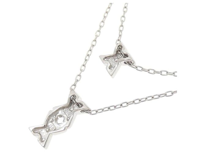 Autre Marque Pt850 Diamantenhalskette Silber - Ansicht 4