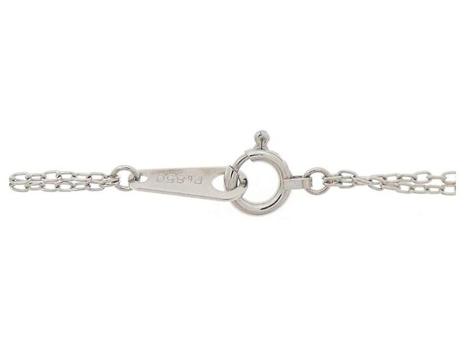 Autre Marque Pt850 Diamantenhalskette Silber - Ansicht 5