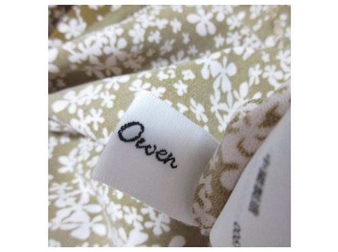 Autre Marque Mila Owen Kleid mit Blumenprint Grün Olivgrün - Ansicht 7