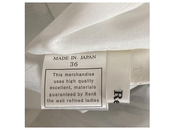Autre Marque Abito Rene con bordo e spilla a fiocco Bianco - vista 5