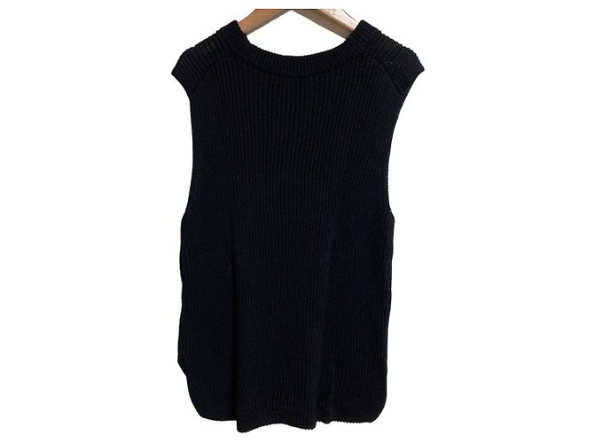 Autre Marque EVERYDAY I LIKE. Chaleco de punto Polite Negro - vista 2