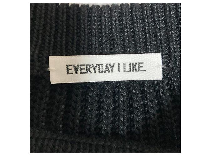 Autre Marque EVERYDAY I LIKE. Chaleco de punto Polite Negro - vista 5