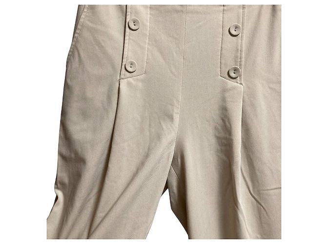 Autre Marque Laura Ashley gerade geschnittene Jerseyhose Beige - Ansicht 2