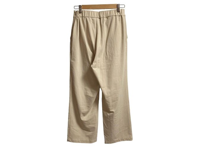 Autre Marque Laura Ashley gerade geschnittene Jerseyhose Beige - Ansicht 4
